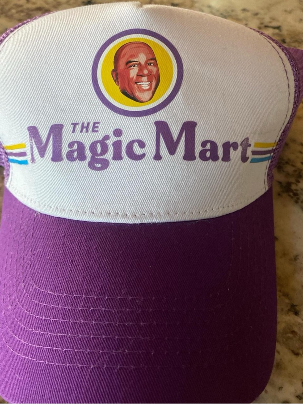 Magic Johnson Magic Mart Capital One snap back trucker hat, OS